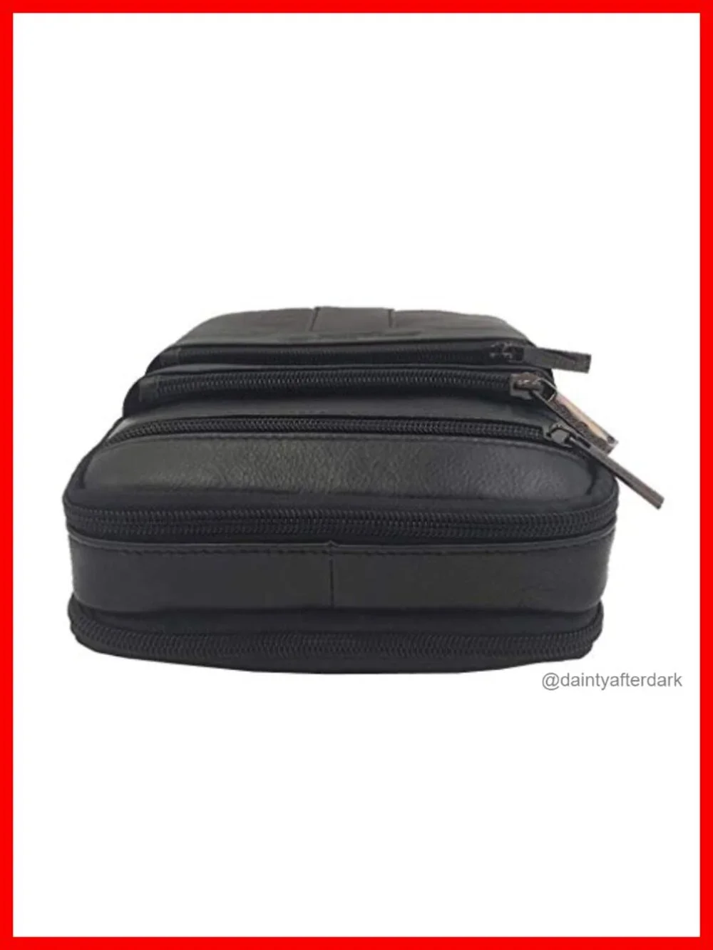 Genuine Leather Small Sling Crossbody Messenger Bag for Men Women Travel